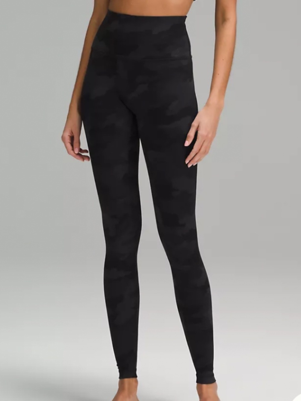 Lululemon Align High Rise In Heritage 365 Camo Deep Coal Multi Size 6